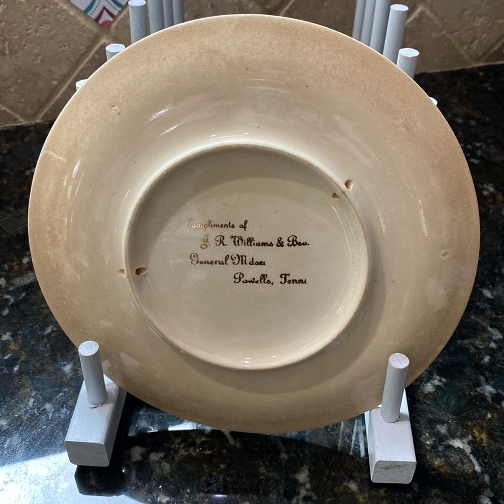 1910 promotional calendar plate - Picture 3 of 5